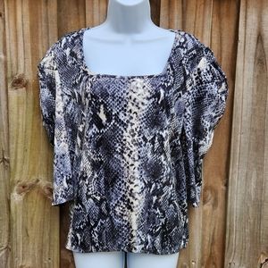 Snake print blouse